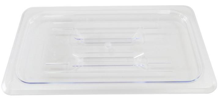 Polycarbonate Third-size Clear Solid Cover for Food Pan